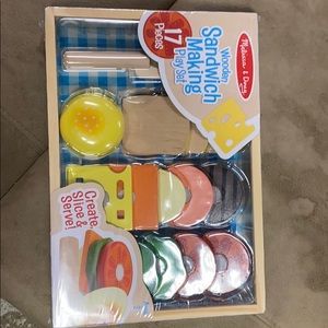 Melissa and Doug wooden sandwich making playset